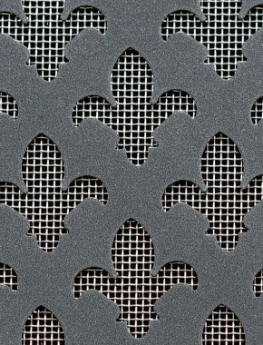 Fleur De Lys pewter 2 X 1m with stainless backing mesh cut to size 0