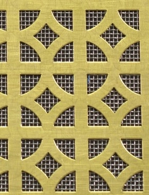 Ockley brass 1X.665m with stainless backing mesh cut to size
