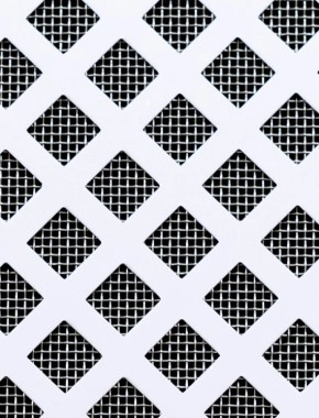 Lattice Silver anodised 1X1m with stainless backing mesh cut to size