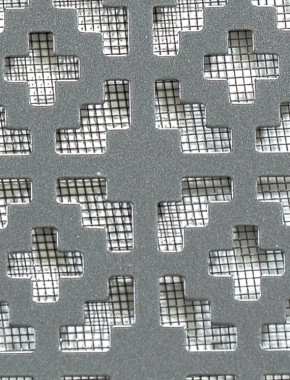 Iden pewter 2 X 1m with black backing mesh 0