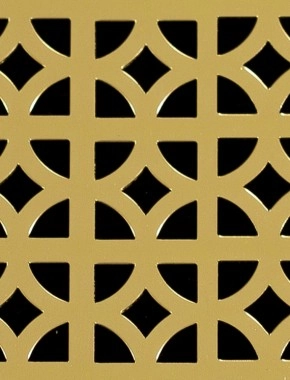 Ockley Gold anodised 1X1m with no backing mesh cut to size