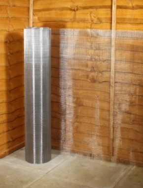 stainless steel 304 weld mesh 1/4 x 1/4 23G 4ft x 6m