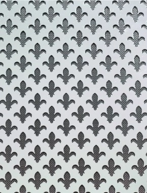 Fleur De Lys Silver anodised 2 X 1m with stainless backing mesh cut to size 1