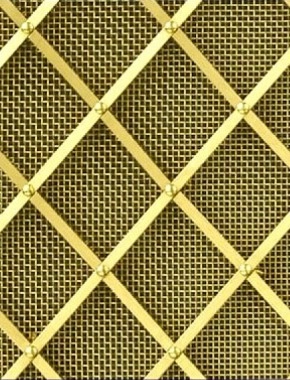 Regency Diamond brass regency diamon 25mm small mesh allplain Regency Diamond brass regency diamon 25mm small mesh allplain