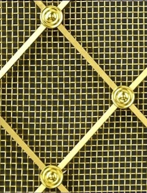 Regency Diamond brass regency diamon 54mm large mesh allplain 0
