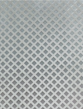 Lattice stainless 2 X 1m with stainless backing mesh 1