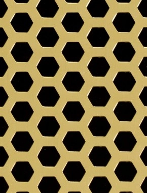 Honeycomb Gold anodised 1X.665m with no backing mesh 0