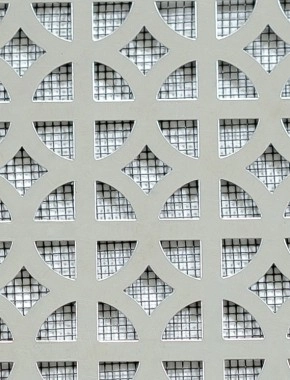 Ockley stainless 1X1m with black backing mesh cut to size