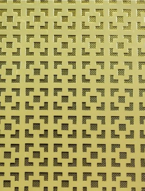 Dymchurch Gold anodised 1X1m with brass backing mesh cut to size 1