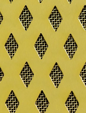Small Diamond Gold anodised 2 X 1m with brass backing mesh cut to size 0