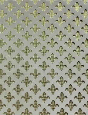 Fleur De Lys stainless 1X.665m with brass backing mesh cut to size 1