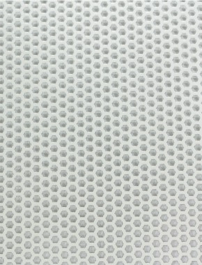 Honeycomb Silver anodised 2 X 1m with black backing mesh cut to size 1
