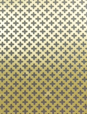 Small Cross brass 1X.665m with stainless backing mesh cut to size 1