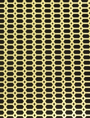 Slot & Diamond brass 1X.665m with no backing mesh cut to size 1