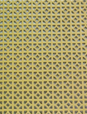 Ockley Gold anodised 1X.665m with black backing mesh cut to size 1