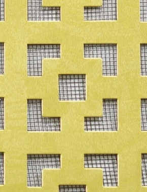 Dymchurch brass 2 X 1m with black backing mesh cut to size