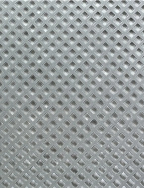 Lattice pewter 1X.665m with black backing mesh cut to size 1