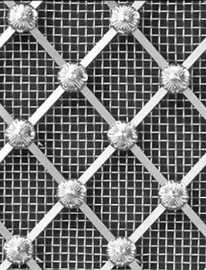 Regency Diamond Nickel regency diamon 25mm large mesh allfloral