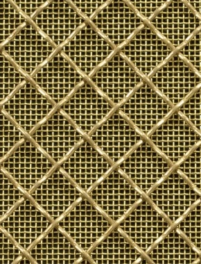 Crimped mesh 2 X 1 10X10 BRASS1.5 DIAMONDBRASSmesh cut to size 0