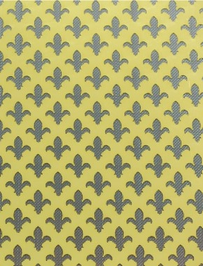 Fleur De Lys Gold anodised 2 X 1m with stainless backing mesh 1