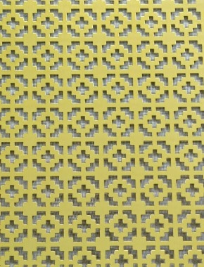 Iden Gold anodised 1X.665m with black backing mesh cut to size 1