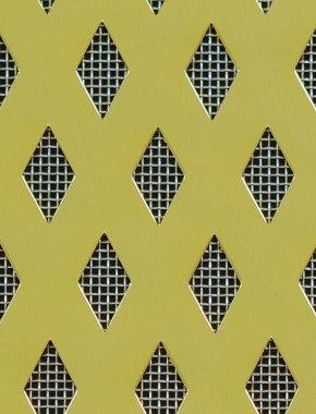 Small Diamond Gold anodised 2 X 1m with stainless backing mesh cut to size 0