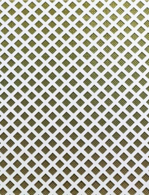Lattice Silver anodised 1X1m with brass backing mesh cut to size 1