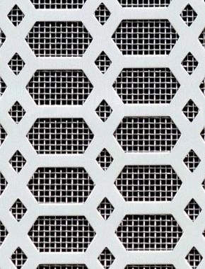 Slot & Diamond Silver anodised 2 X 1m with stainless backing mesh cut to size 0