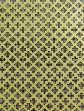 Large Club Gold anodised 1X1m with stainless backing mesh 1