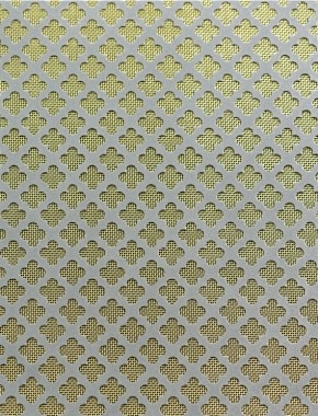 Large Club pewter 1X.665m with brass backing mesh cut to size 1