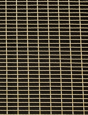 Crimped mesh 2 X 1 25 X 8 BRASS2 SQUARENOmesh 1