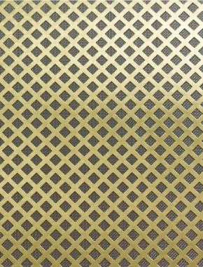 Lattice brass 1X.665m with stainless backing mesh cut to size 1