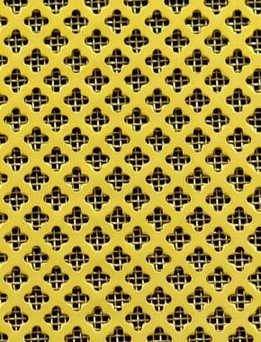 Fancy club Gold anodised 2 X 1m with brass backing mesh cut to size