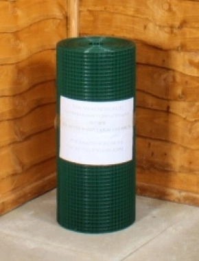 green pvc weldmesh 1/2 x 1/2 19G 2ft x 30m 1