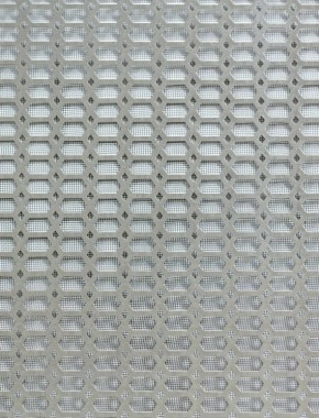 Slot & Diamond stainless 2 X 1m with black backing mesh 1