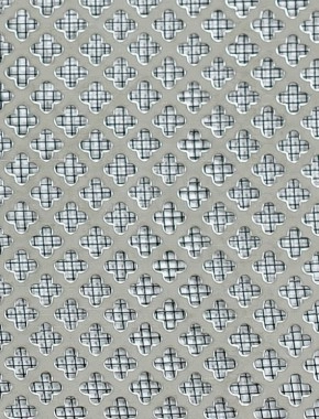 Fancy club stainless 2 X 1m with black backing mesh cut to size