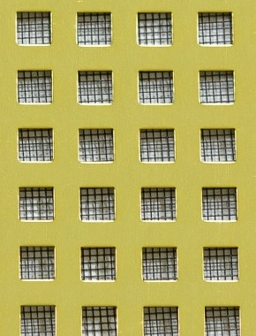 Chartham Gold anodised 1X1m with black backing mesh cut to size