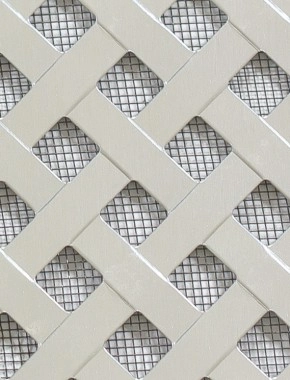 Rye Silver anodised 1X1m with black backing mesh cut to size 0