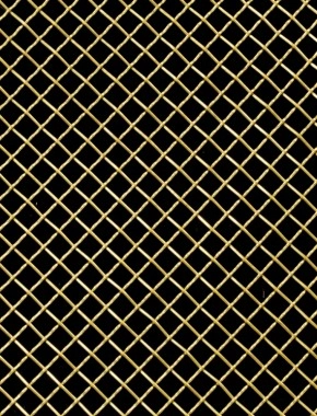 Crimped mesh 2 X 1 12.5 X 12.5 BRASS2.5 DIAMONDNOmesh 1