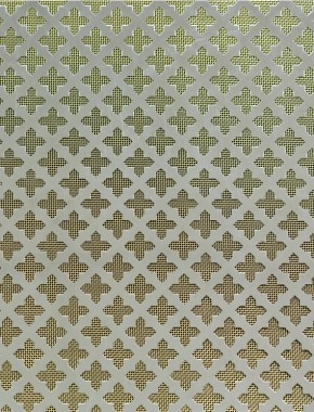 Fancy Cross stainless 2 X 1m with brass backing mesh cut to size 1