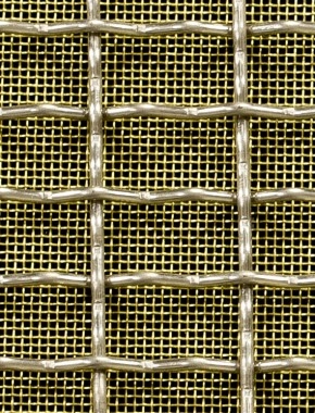 Crimped mesh 2 X 1 25 X 12.5 SS3042.5 SQUAREBRASSmesh cut to size 0