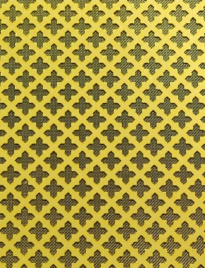 Fancy Cross Gold anodised 2 X 1m with brass backing mesh 1