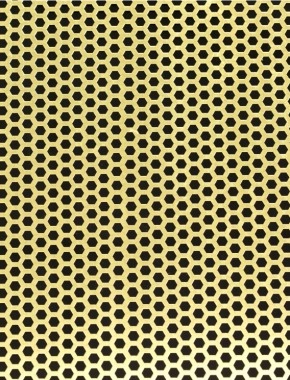 Honeycomb brass 2 X 1m with no backing mesh 1