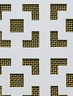 Dymchurch Silver anodised 1X.665m with brass backing mesh cut to size