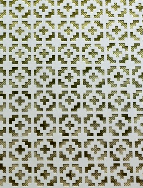Iden Silver anodised 1X.665m with brass backing mesh cut to size 1