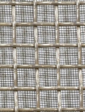 Crimped mesh 1X.665 10X10 SS3162.3 SQUAREBLACKmesh 0