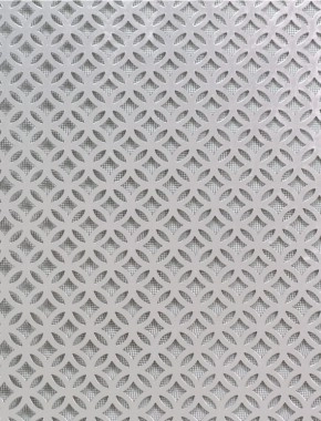Inner Circle Silver anodised 2 X 1m with black backing mesh cut to size 1