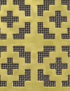 Iden brass 2 X 1m with stainless backing mesh cut to size 0