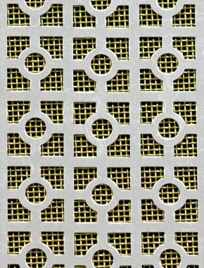 Moroccan Silver anodised 2 X 1m with brass backing mesh 0
