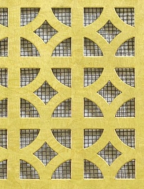 Ockley brass 2 X 1m with black backing mesh